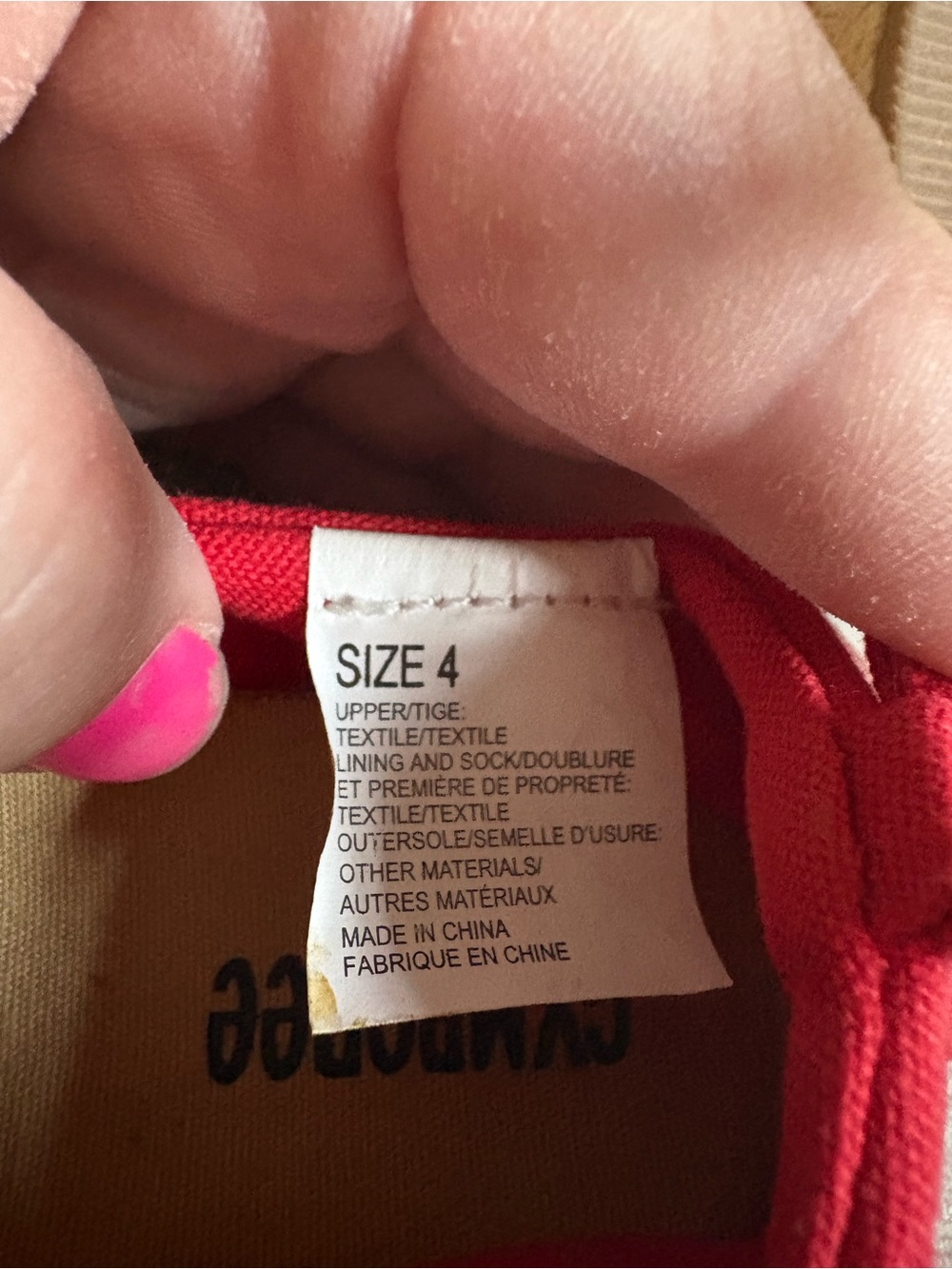 Gymboree Red Canvas 'bonjour' Mary Jane Sandals - Picture 5 of 5